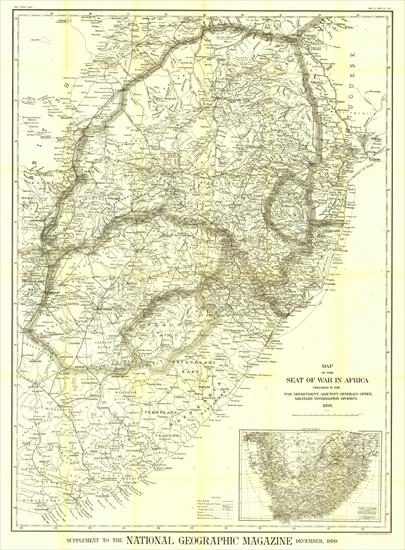 Mapy National Geographic. 539 map. Wysoka jakość - Africa - Seat of War in 1899.jpg