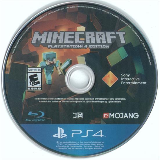 Scans - Minecraft PlayStation 4 Edition Disc1.jpg